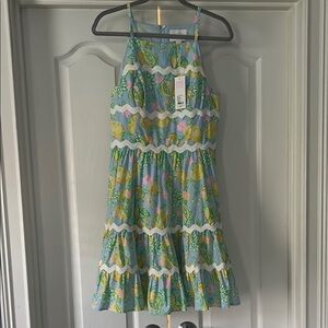 Lilly Pulitzer Blue and Yellow Camisole with Floral Design